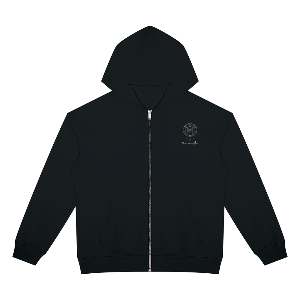 Unisex Heavyweight Full Zip Hoodie Scull Lover