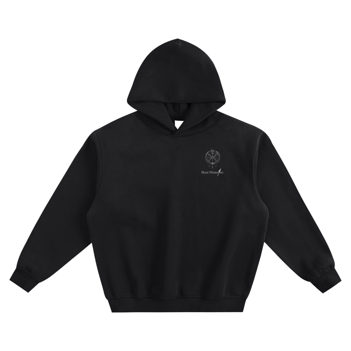 Fleeced Boxy Hoodie Scull Lover