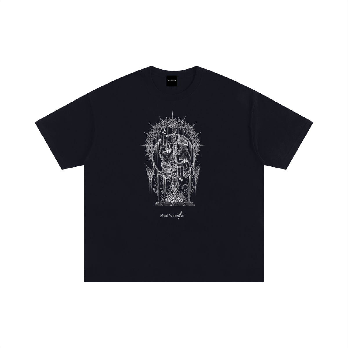 Unisex Oversized Cotton T-Shirt Devils Hand New Design