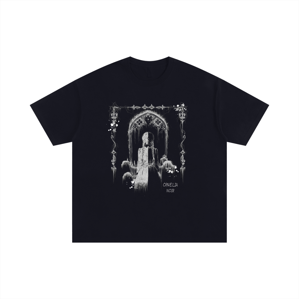 Unisex Oversized Cotton T-Shirt Ophelia Noir