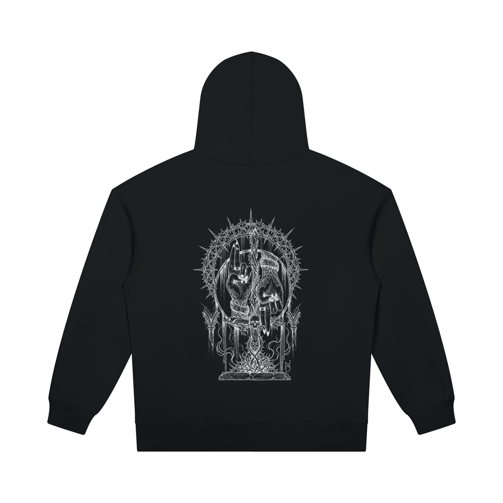 Unisex Heavyweight Pullover Hoodie Devils Hand New Design