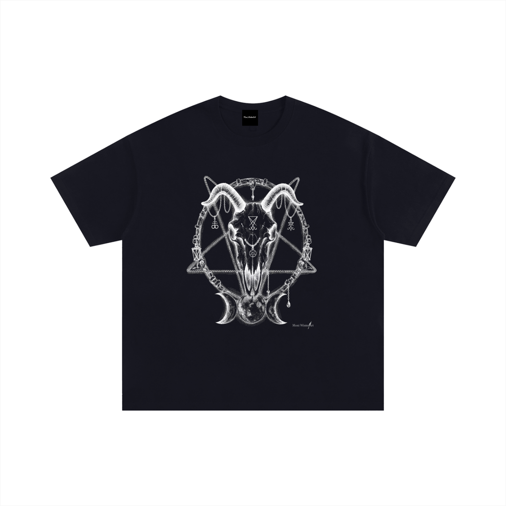 Unisex Oversized Cotton T-Shirt Scull Lover