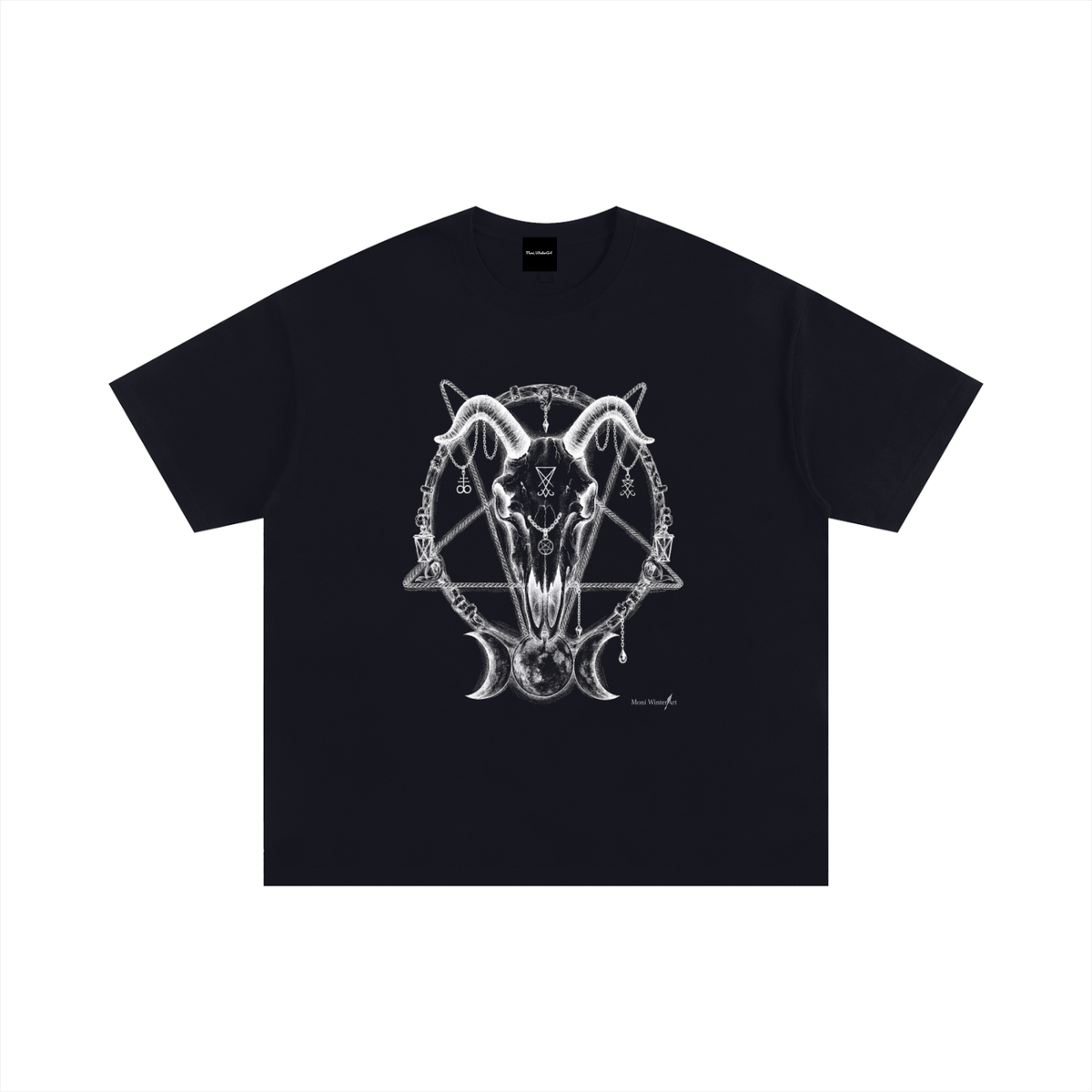 Unisex Oversized Cotton T-Shirt Scull Lover