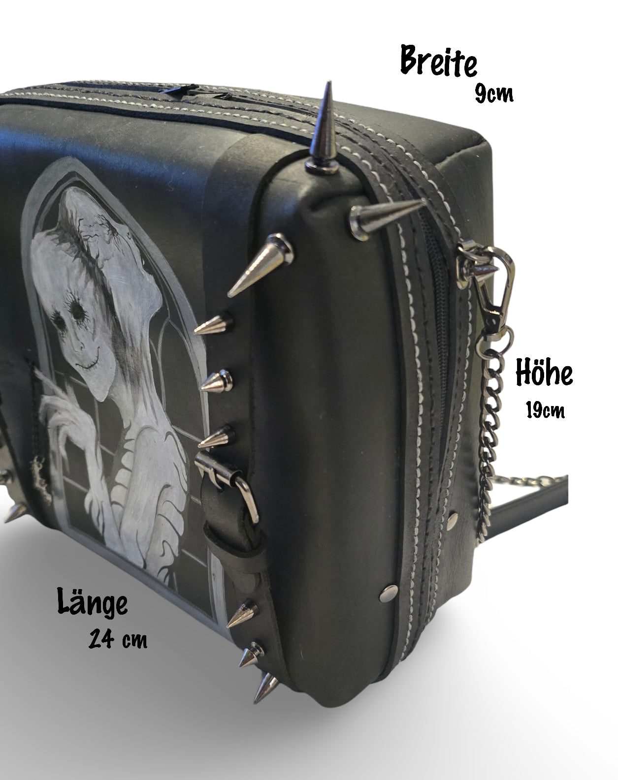 Handgefertigte Ledertasche Nightmare