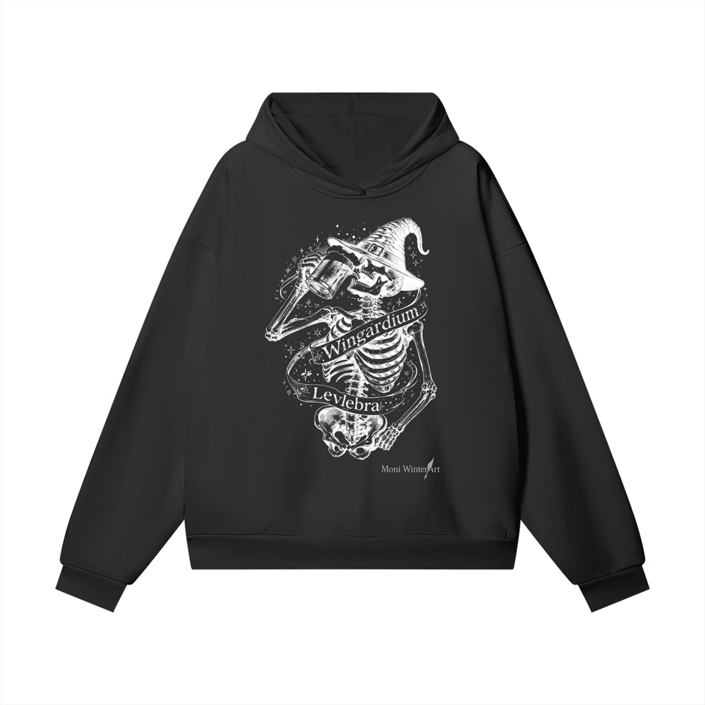 Heavyweight Hidden Pocket Fleece Hoodie Scull Lover
