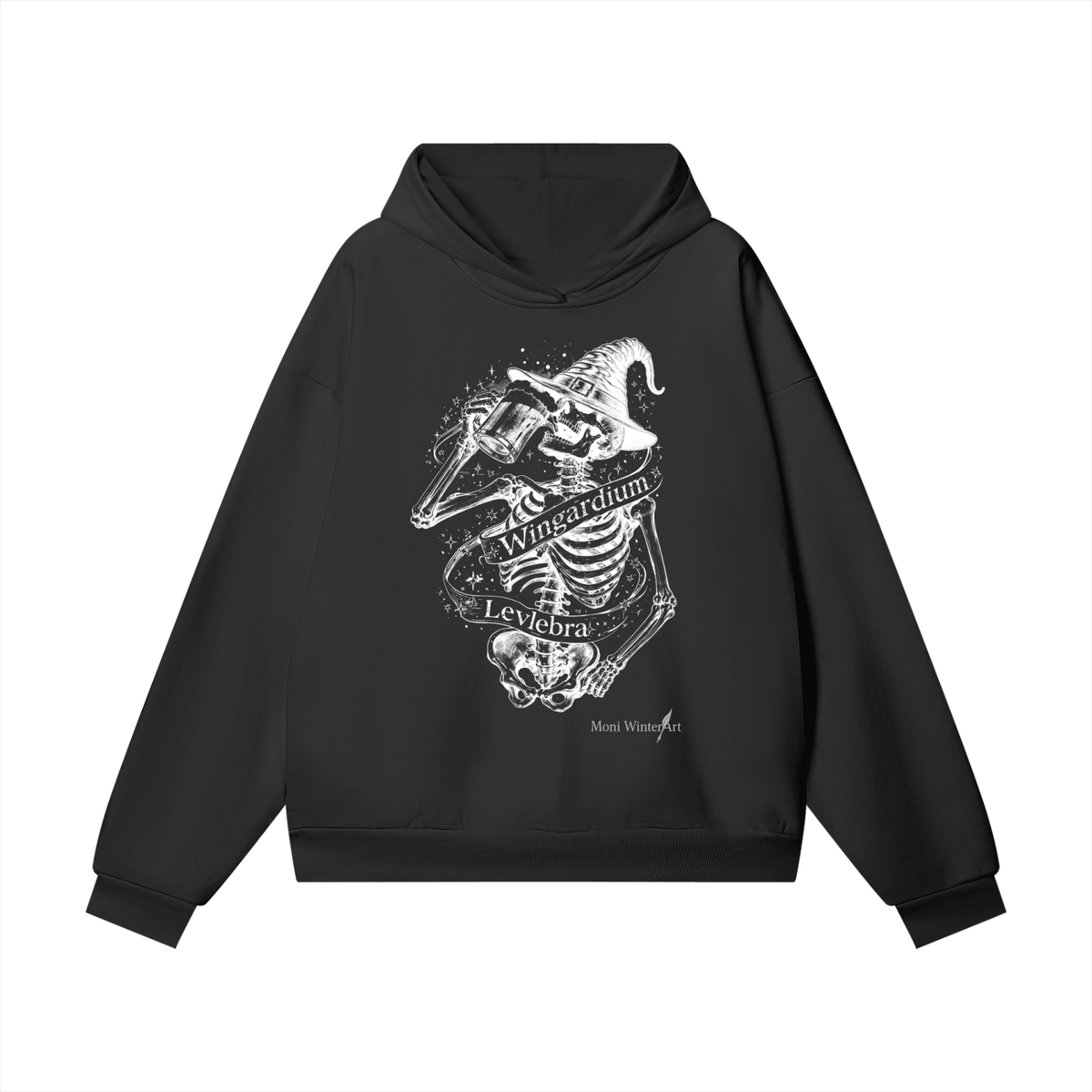 Heavyweight Hidden Pocket Fleece Hoodie Scull Lover
